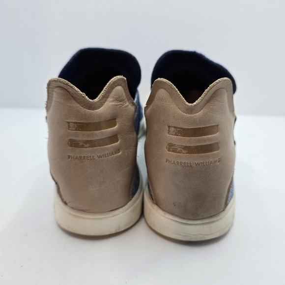 Adidas × Pharrell Williams | Elastic 'EQT Blue' sporty low-top sneakers MENS 11 - Picture 7 of 10